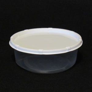 Clear Plastic Live Bait Cup - Insect Cup with White Lid