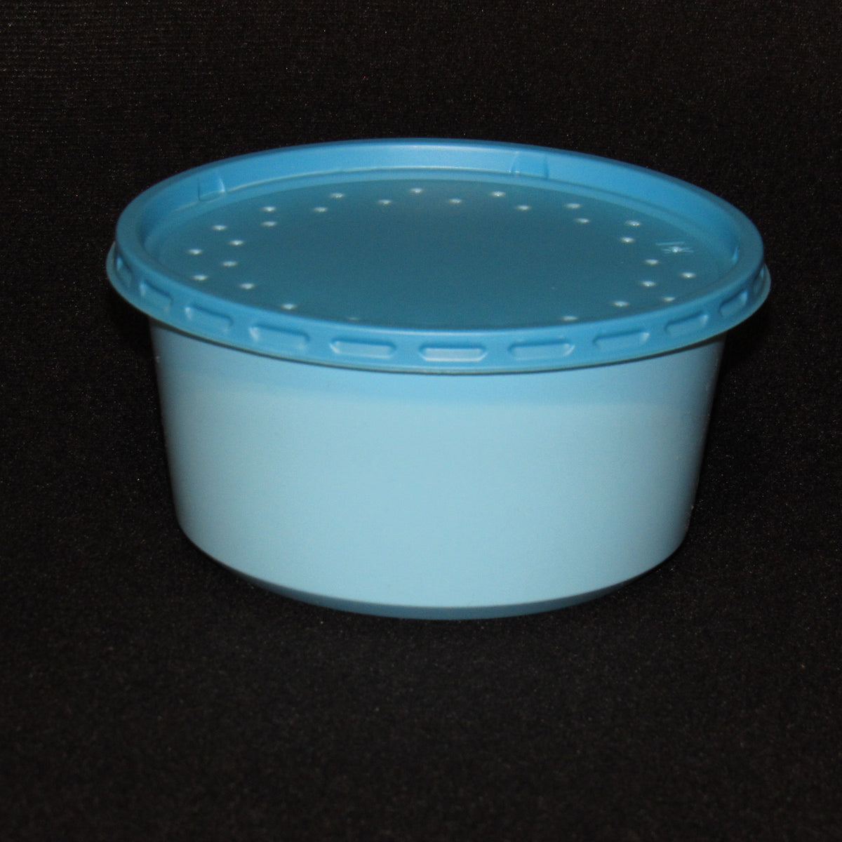 Blue Plastic Live Bait Cup - Insect Cup with Blue Lid