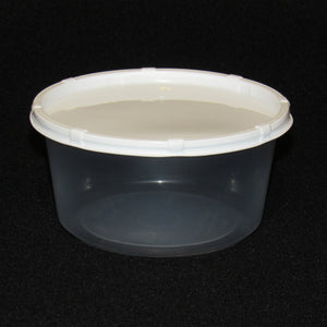 Clear Plastic Live Bait Cup - Insect Cup with White Lid