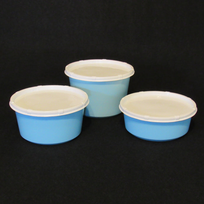 Live Bait Cups with Vented Lids,  Blue Recycled Plastic, 8 ounce 12 ounce and 16 ounce