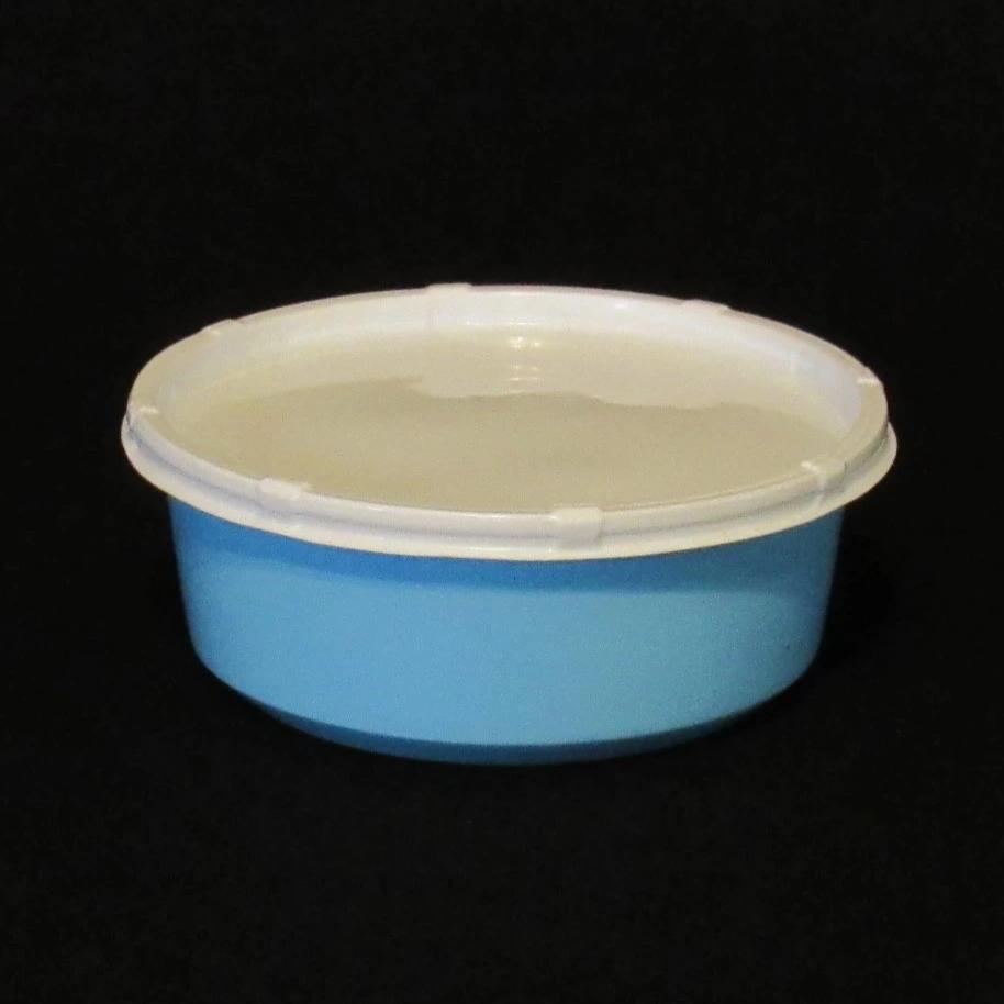 Blue Plastic Live Bait Cup - Insect Cup and White Lids