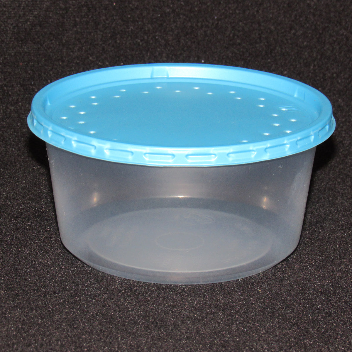 Clear Plastic Live Bait Cups - Insect Cup with Blue Lid ...